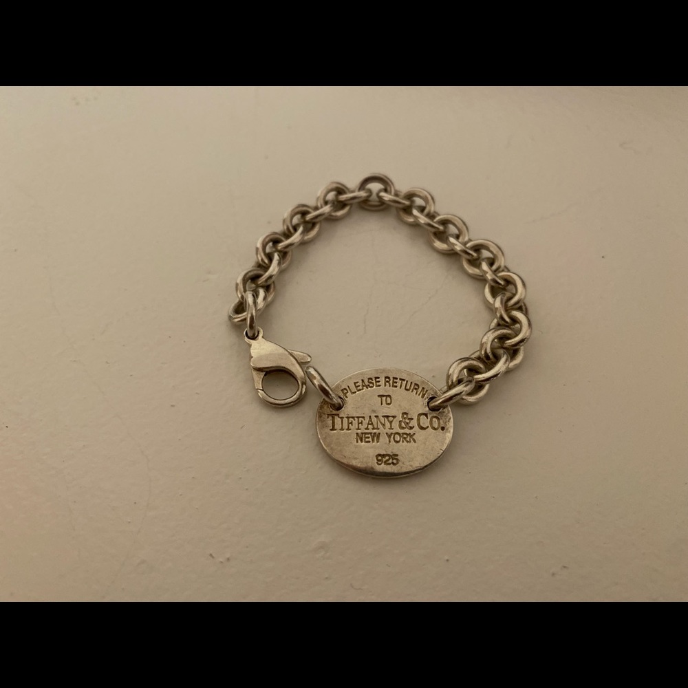 Tiffany & co. Oval Tag Charm Bracelet